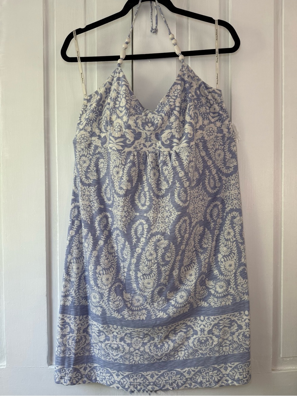 Tommy Bahama Paisley Beaded Halter Dress - XL